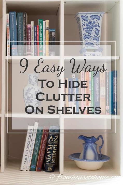 how to hide a messy shelves